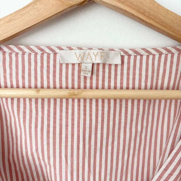 WAYF wrap stripe blouse - Picture 3 of 5
